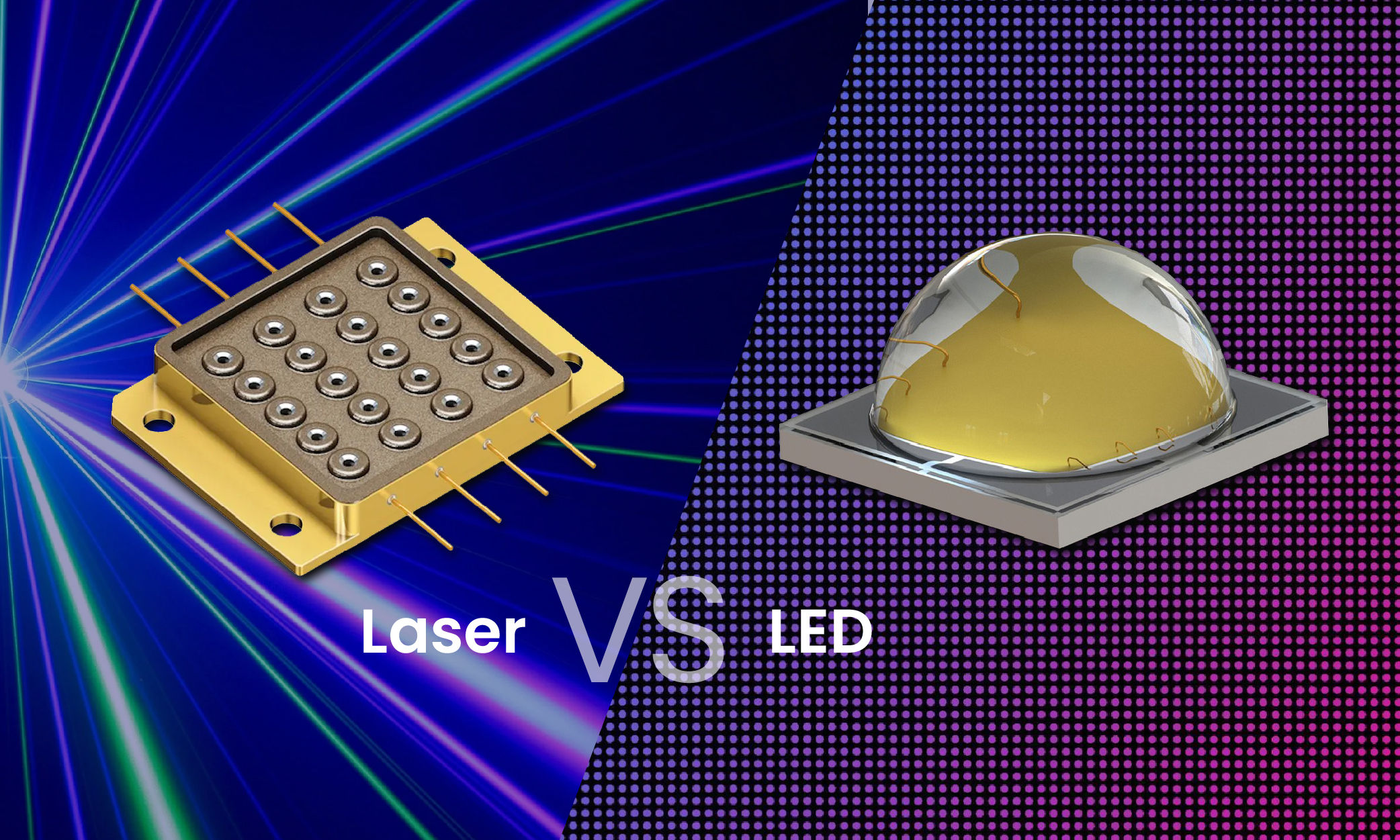 Laser vs. LED